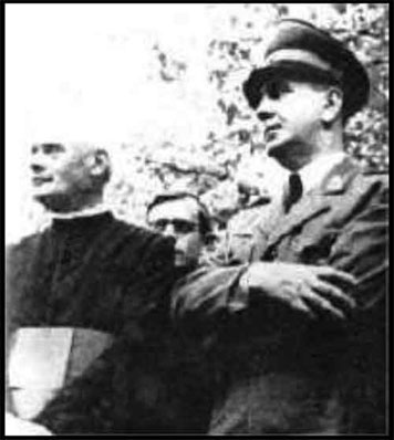Catholic Saric with Nazi Ante Pavelic in Sarajevo