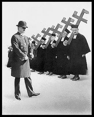 Picture of Nazi Catholic Priests from AIZ Magazine, 1934