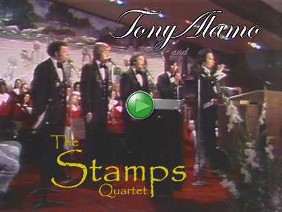 Tony and Susan Alamo with The Stamps Quartet
